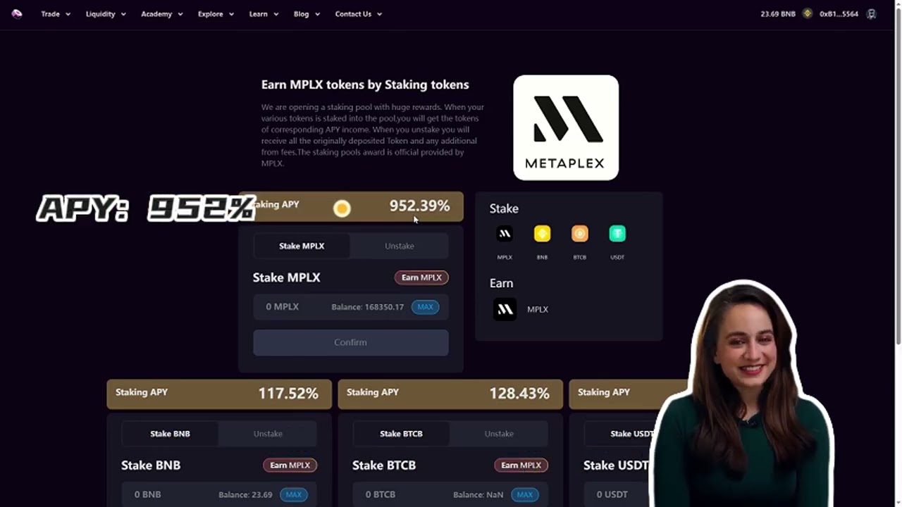 Profitiere vom Bull Run: Stake MPLX bsc Coin & sichere dir 952 % APY passives Einkommen