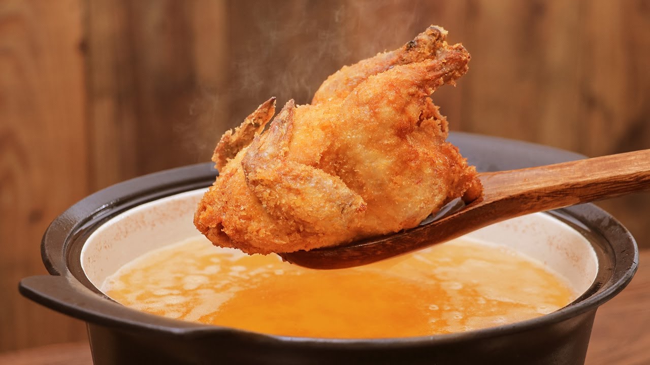 ASMR┃ BEST FRIED WHOLE CHICKEN RECIPE