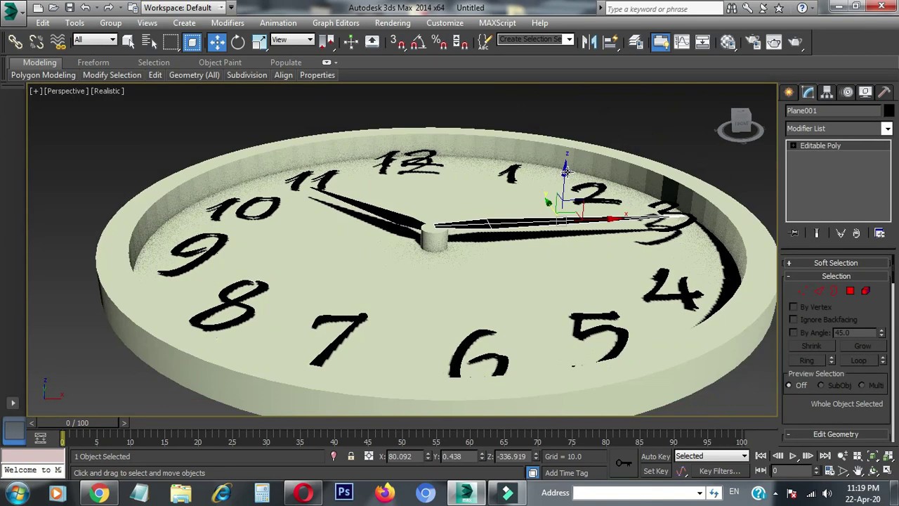 How to Make Clock in 3ds Max - Modeling Wall Clock in 3ds Max
