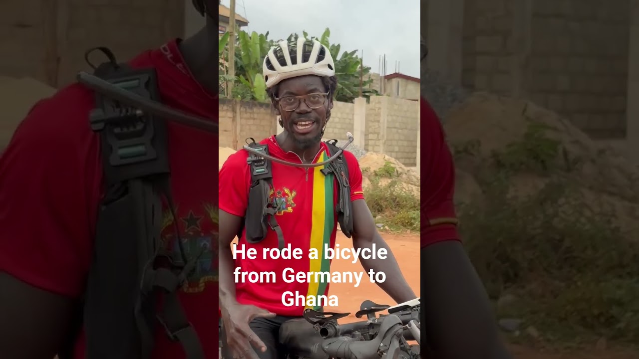Emmanuel Adjei embarked on solo cycling journey from Munich, Germany to Ghana.
