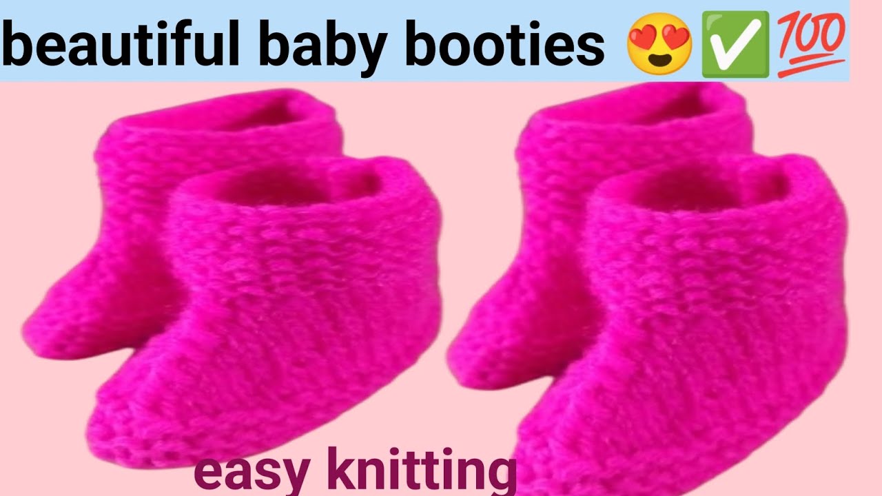 बच्चों के मोजे बनाने का आसान तरीका😍✅💯 || easy knitting pattern || #babyboots #winter 