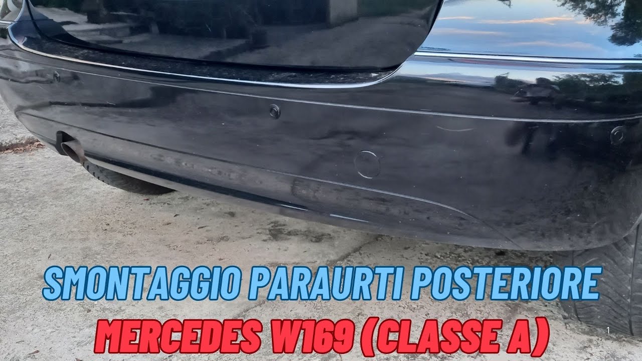 Paraurti posteriori proviamo a smontarlo, sara' facile senza ponte?