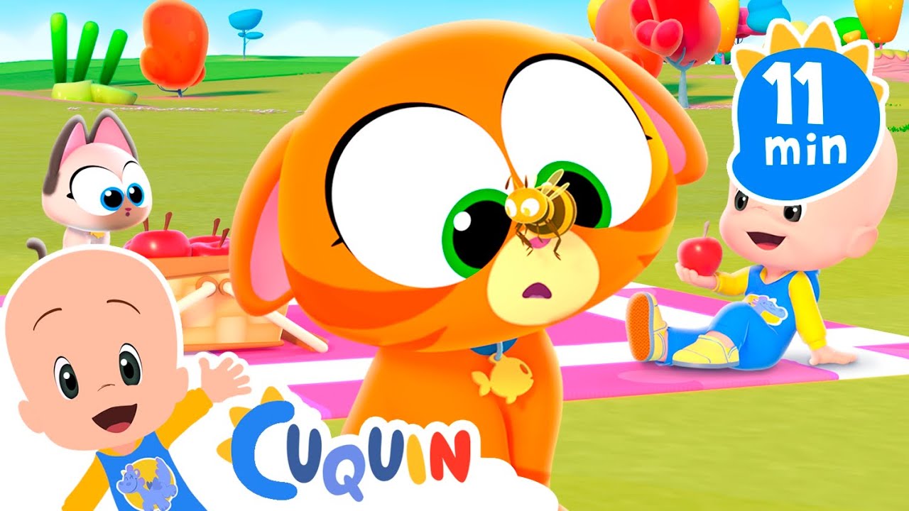 O gato de Cuquin finge ser uma abelha e mais músicas infantis | Cleo & Cuquín