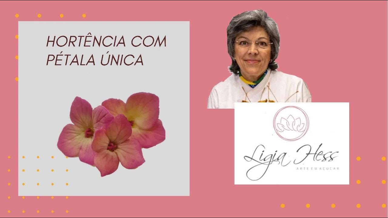 Hortensia feita com cortador de petala unica.