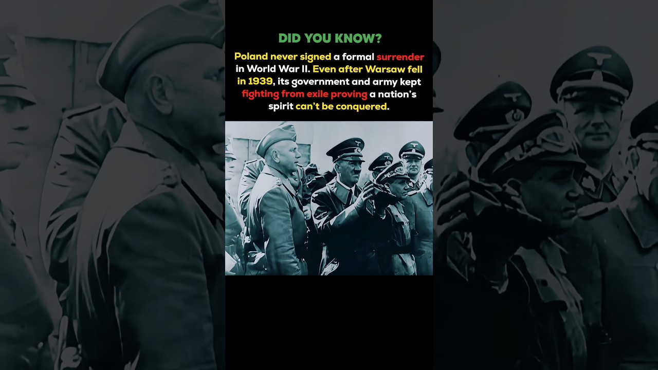 The Nation Hitler Couldn&rsquo;t Break 🇵🇱 WWII History #shorts #poland