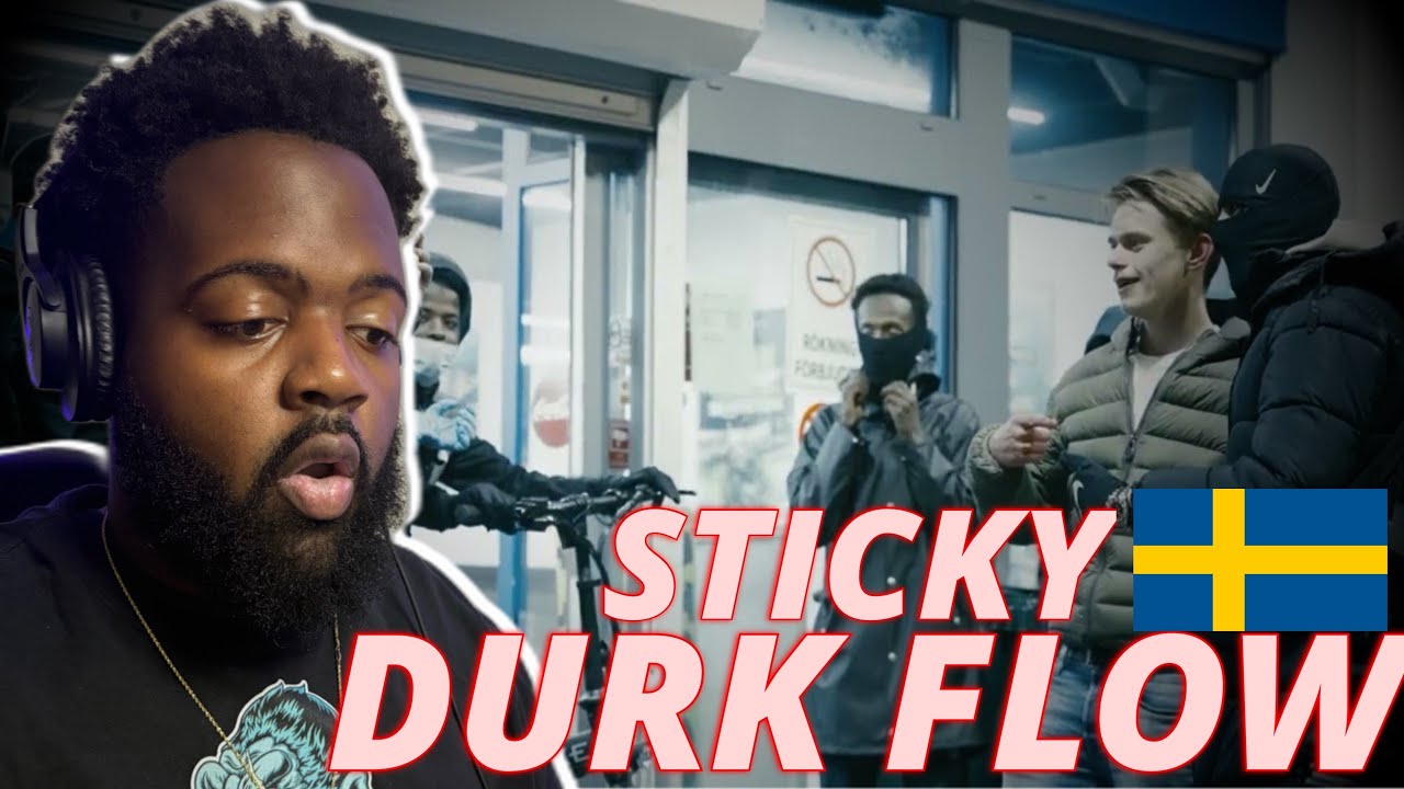 Sticky - DURK FLOW (English subtitles) | AMERICAN REACTS TO SWEDISH RAP