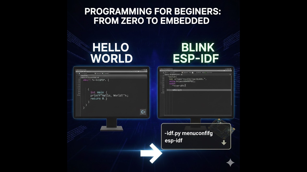 esp-idf v5.5.2 Let start project helloworld and import code blink & manuconfig in Espressif