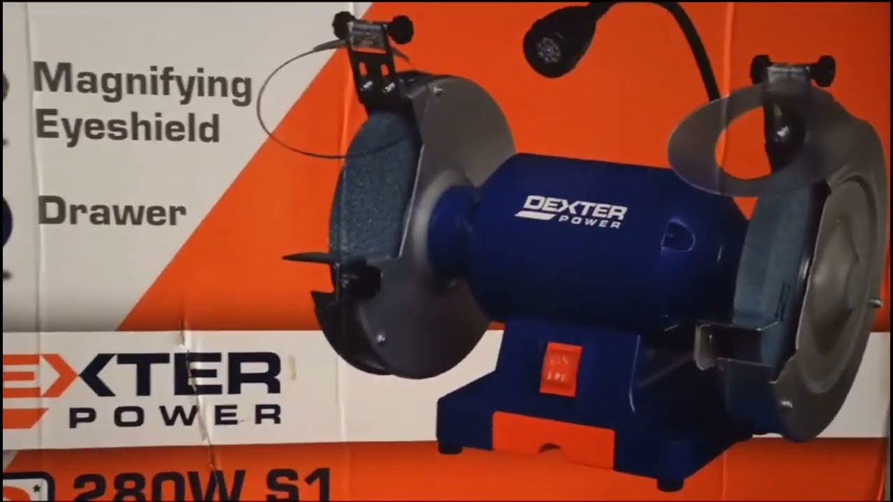 Szlifierka stołowa DEXTER. 2-letni test, parametry, specyfikacja. PLUSY i MINUSY.  280W S1 / 400W S2