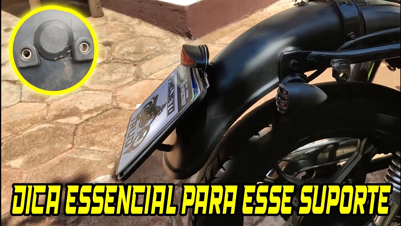 Melhorando o suporte de placa e lanterna de LED da INTRUDER