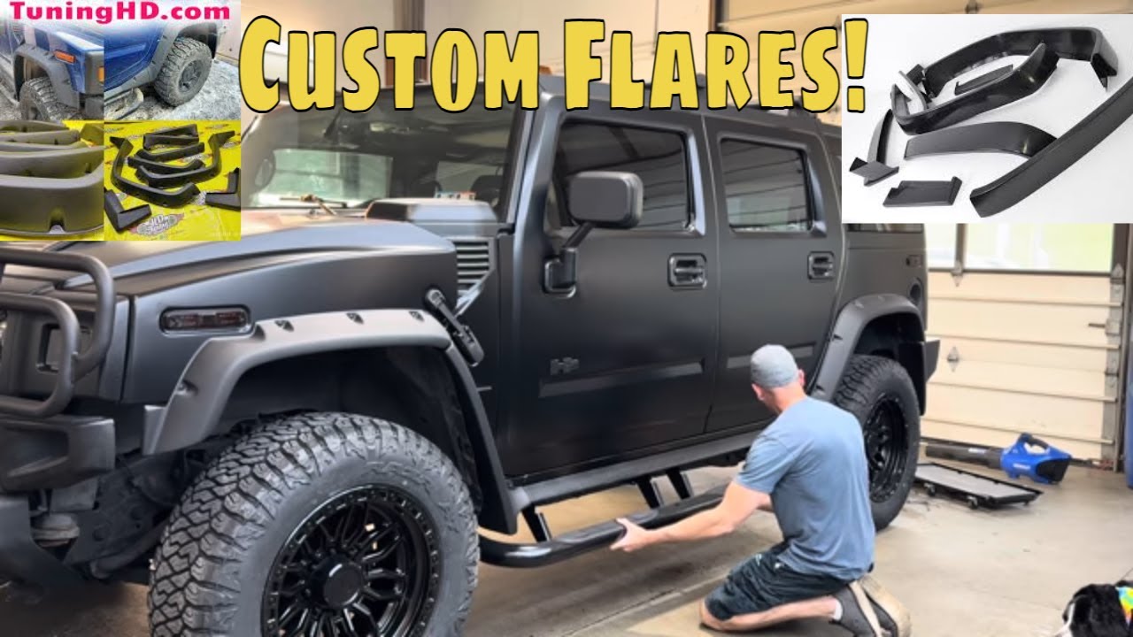 Custom Fender Flares For The H2 Hummer Project From Halfway Around The World!