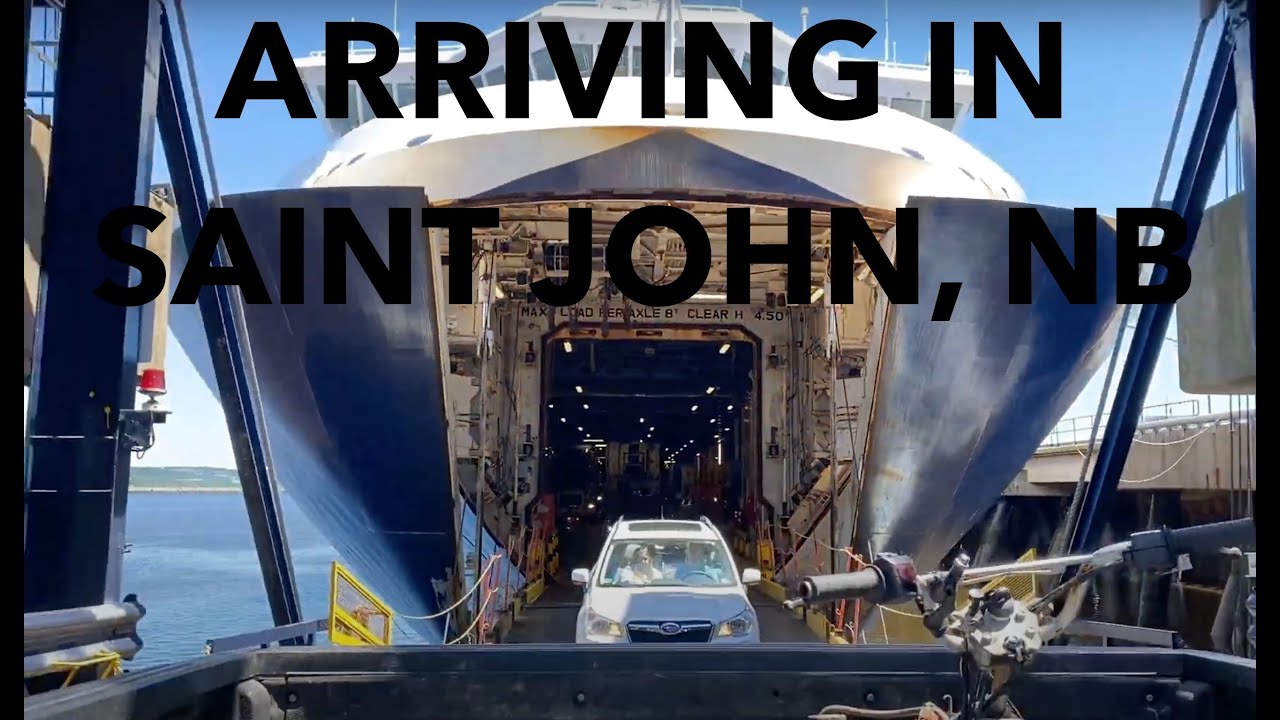 Arriving in Saint John, New Brunswick on the Fundy Rose (Bay Ferries)