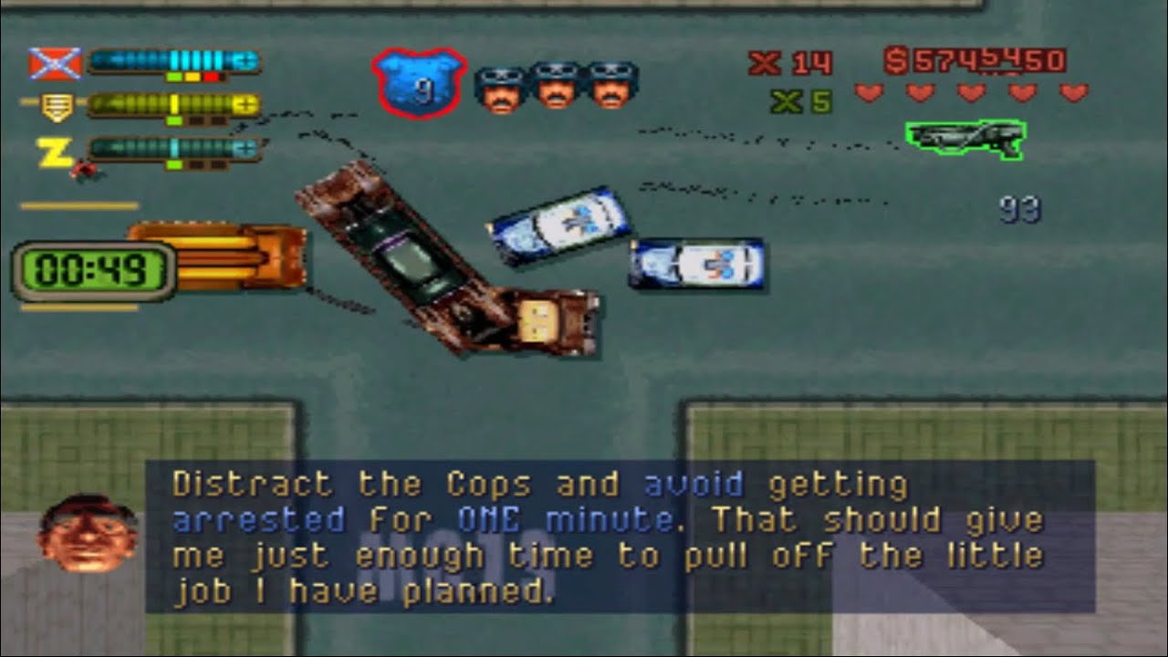 GTA 2 #7 (PS1) - Area 2: Zaibatsu Missions