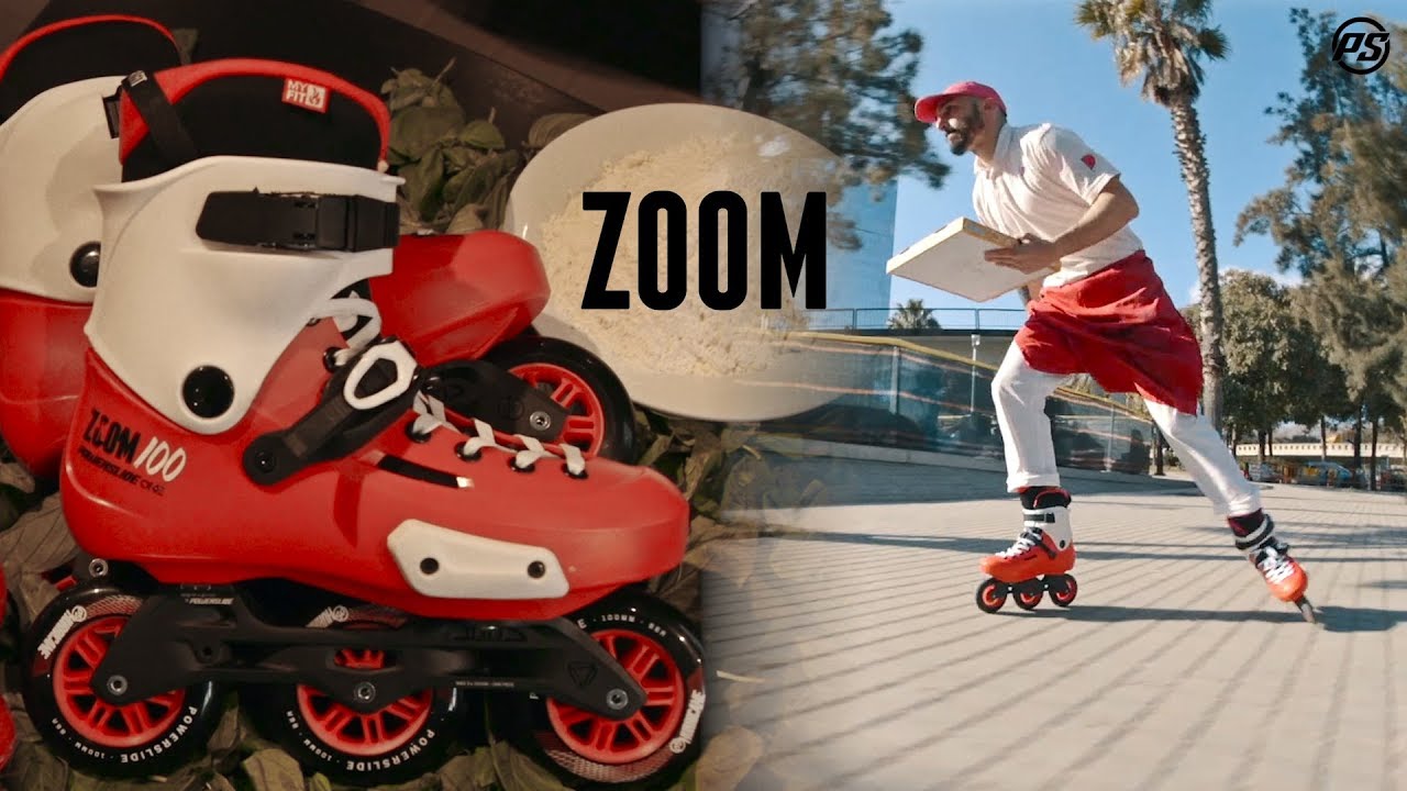 Pizza delivery on Powerslide Zoom Pro 100 inline skates