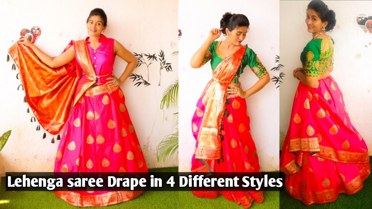 How to Wear SILK SAREE Perfectly - Hacks & Tricks|How to wear a saree as lehenga | Cancan saree