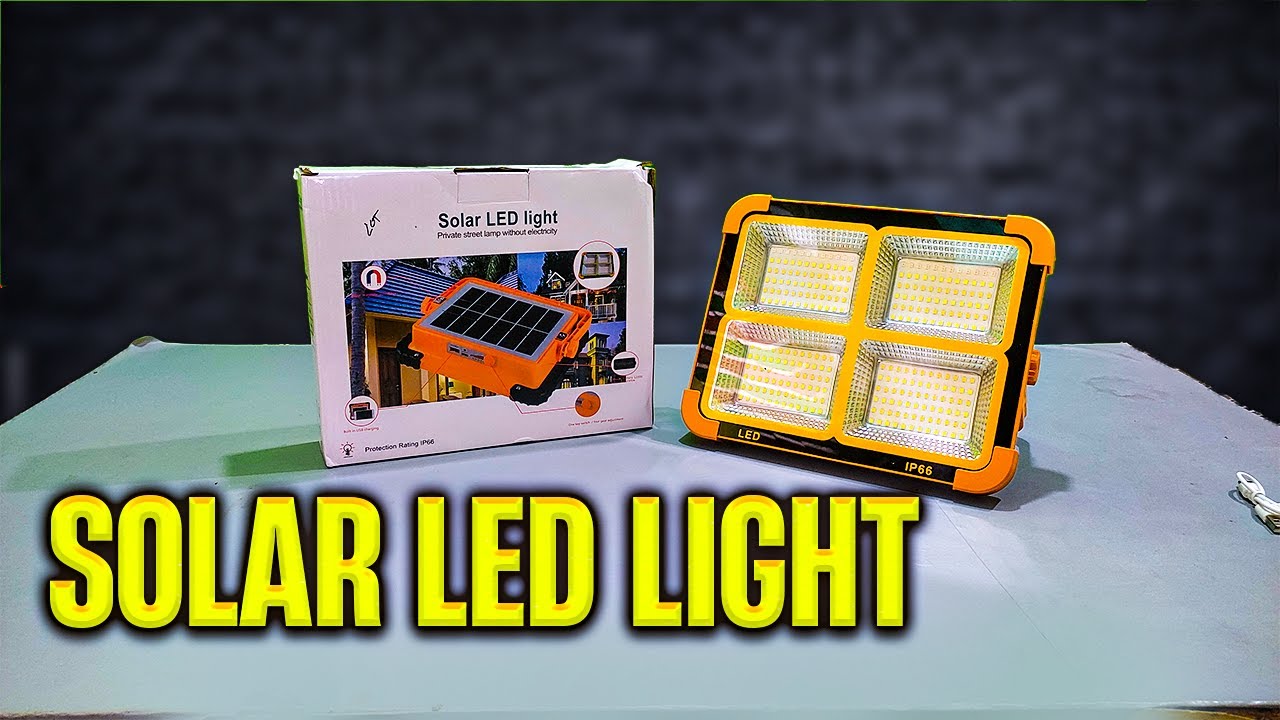 Solar Light Outdoor 50 Watt || rechargeable flood light