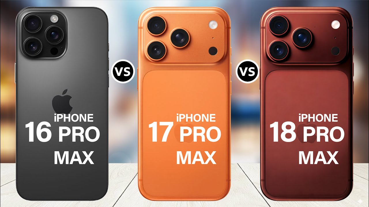 iPhone 16 Pro Max vs iPhone 17 Pro Max vs iPhone 18 Pro Max: Ultimate Comparison 2026!