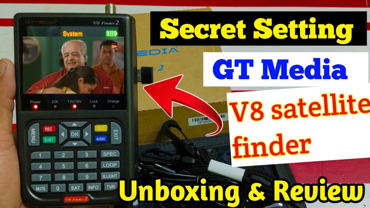 No.1 GT Media V8 satellite finder meter ! best satellite GT MEDIA V8 FINDER 2024
