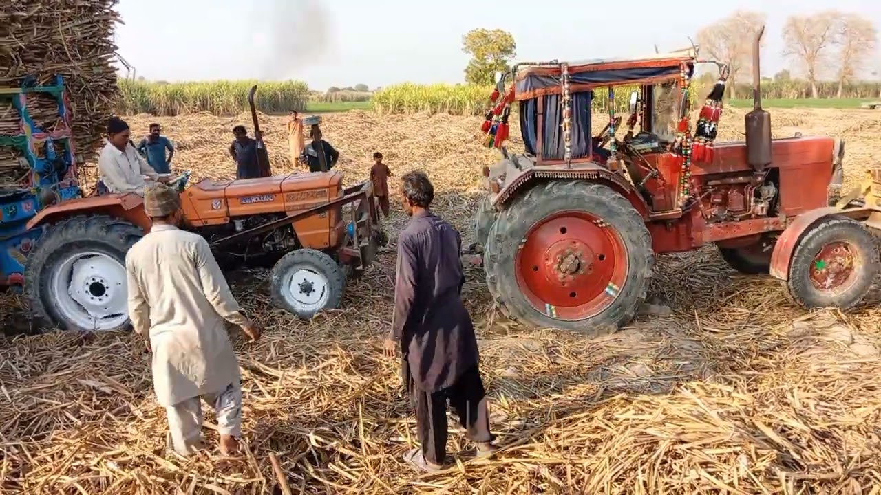 2 Tractors ne Trolley ko aage peeche krte krte aakhirkar bahir nikal hee dya😇Belarus510+ FIAT480🚜