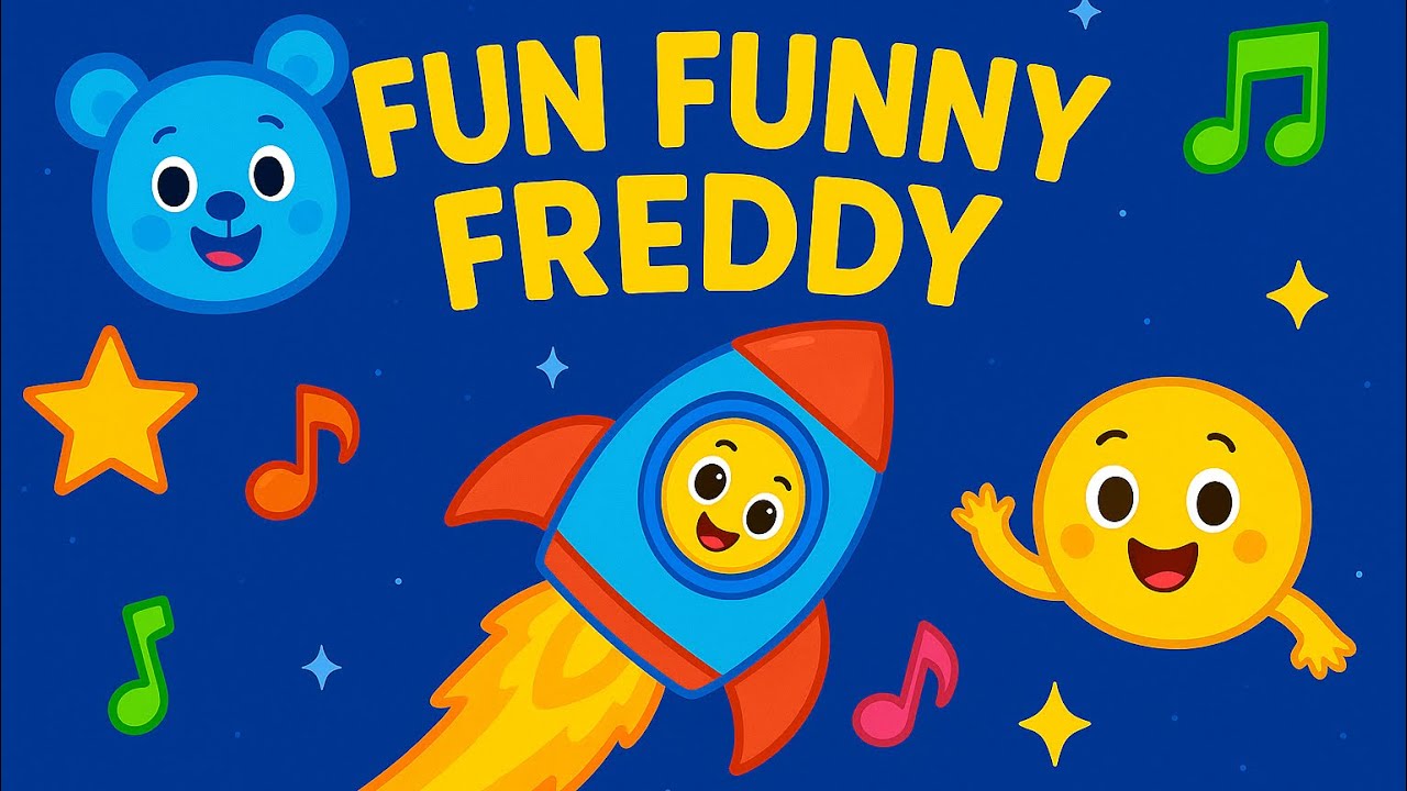 Rocket Ride Rhythm 🚀 | Fun Funny Freddy | Outer Space Dance Song for Kids! #kidssong #brainbreak