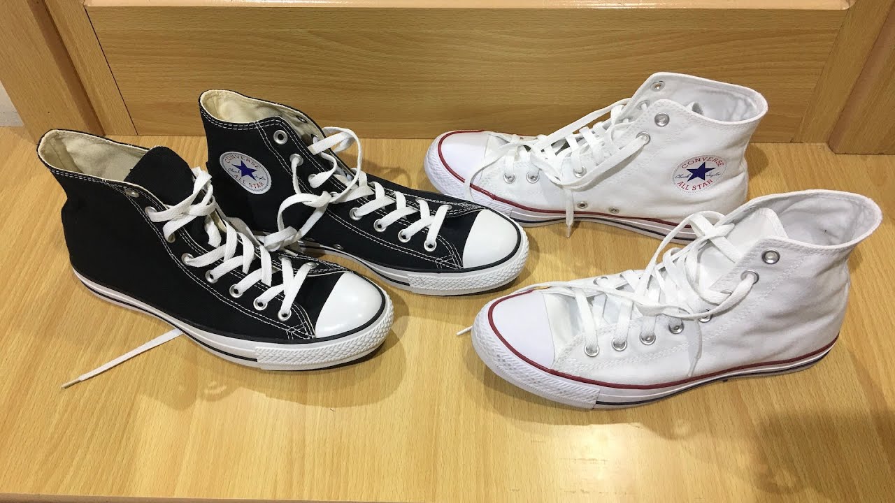 Converse All Star high cut unboxing (black and white color)
