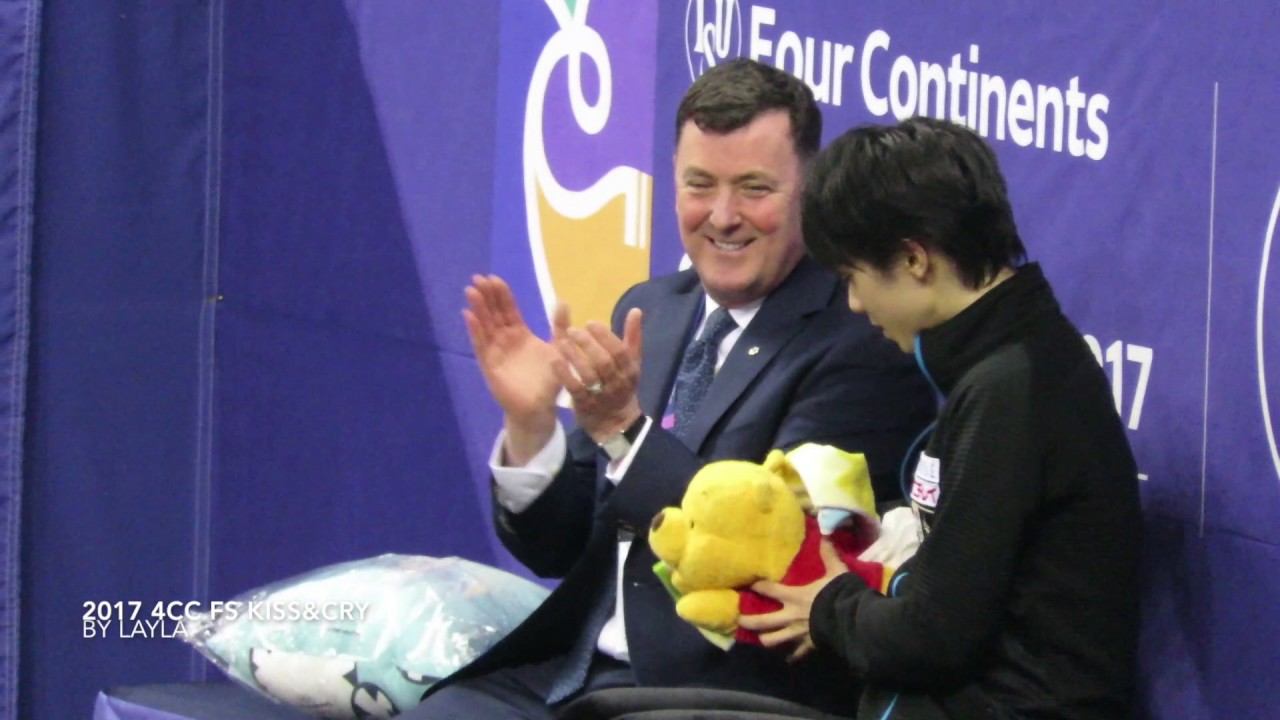 Yuzuru Hanyu-2017 4CC FS Kiss&Cry [Fan cam]