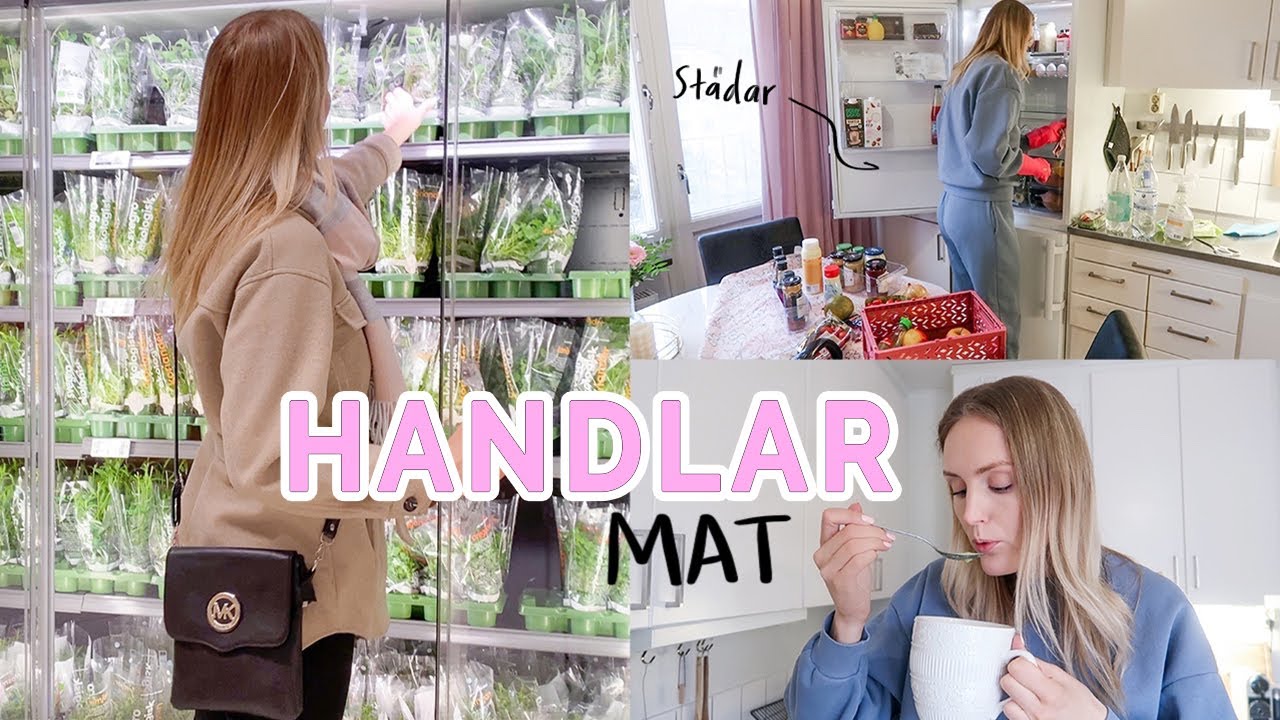 HANDLAR MAT PÅ ICA MAXI! + storstädar kylskåpet!!