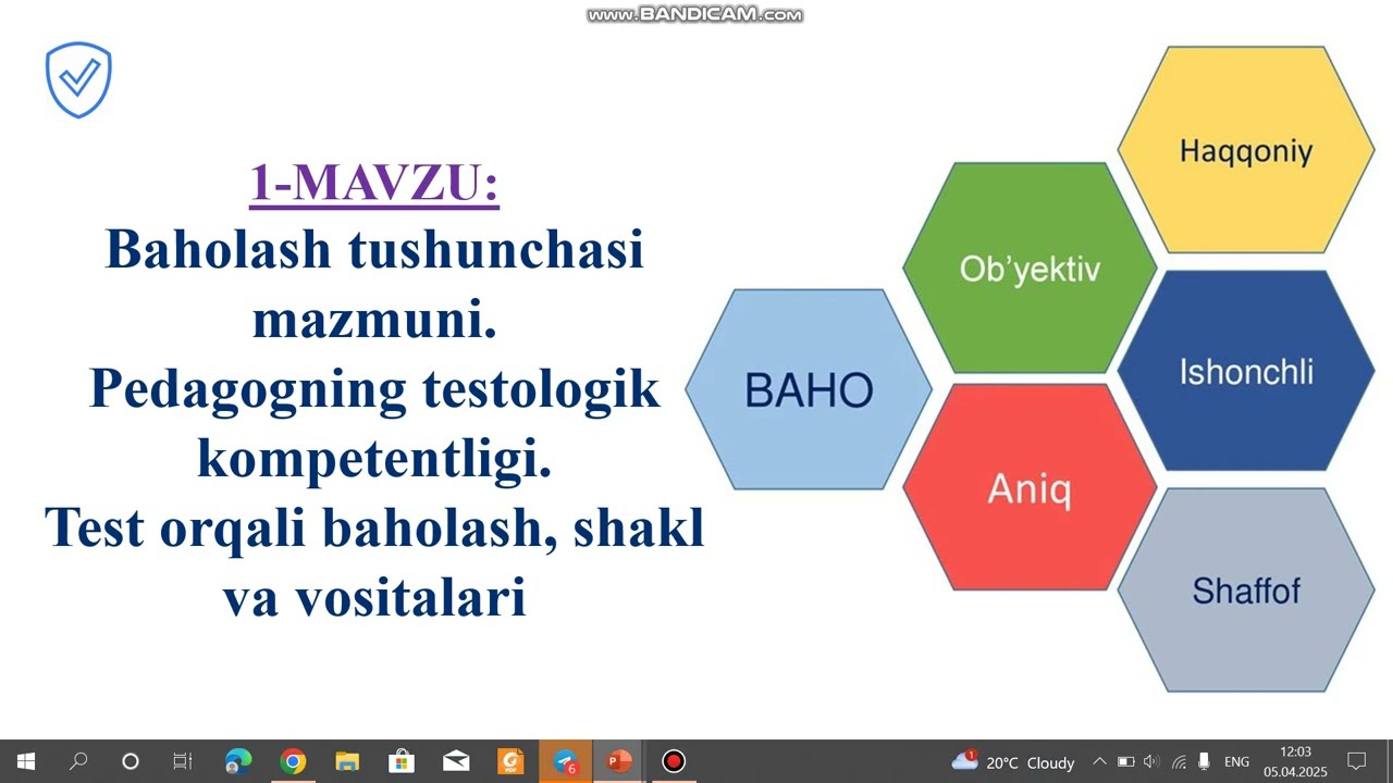 Kasbiy-pedagogik faoliyatda baholashning ahamiyati