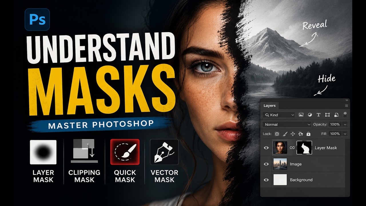 4 Masks You Should Know In Photoshop