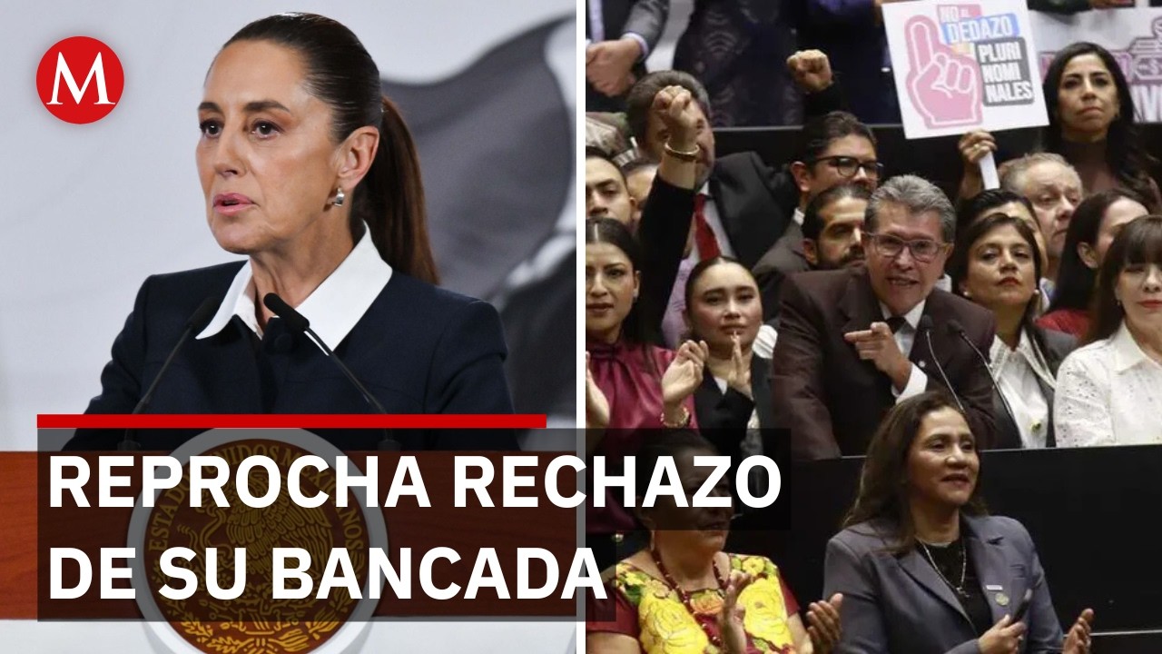 Sheinbaum critica a diputados de Morena que rechazaron reforma electoral