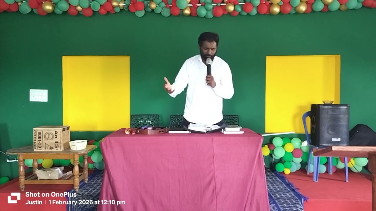 Sunday communion service 01/02/2026 ACA ministry kathrahalli, PS JOHN MURALI.....