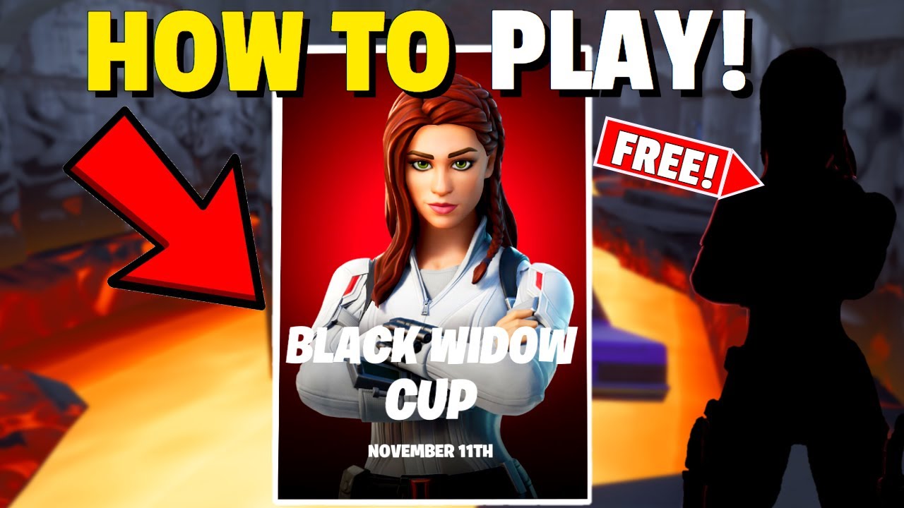 How To Play BLACK WIDOW CUP In Fortnite! FREE Black Widow SKIN!