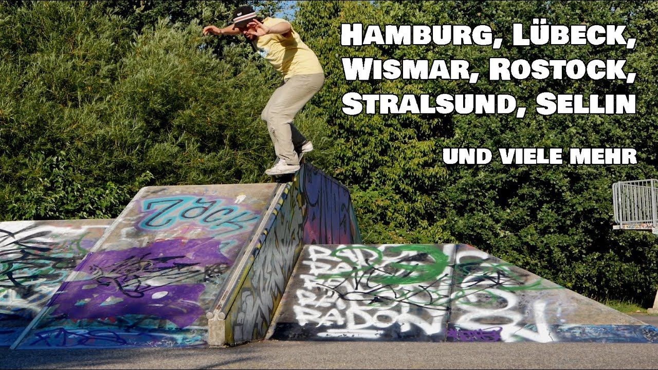 Fahrrad Skatepark Tour von Hamburg nach Rügen