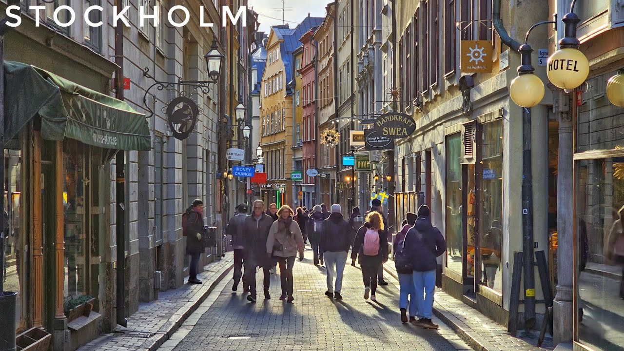 🇸🇪 Explore Stockholm: Morning Silent Walk, City, Gamla Stan & Södermalm 🍂 4K Sweden