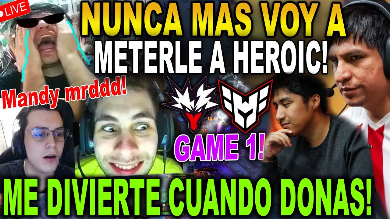 🤣ME DIVIERTE CUANDO DONAS ABUELO!🤣 BENJAZ MANDY Y MATTHEW ANALIZAN HEROIC VS YANDEX! GAME 1 BLAST!