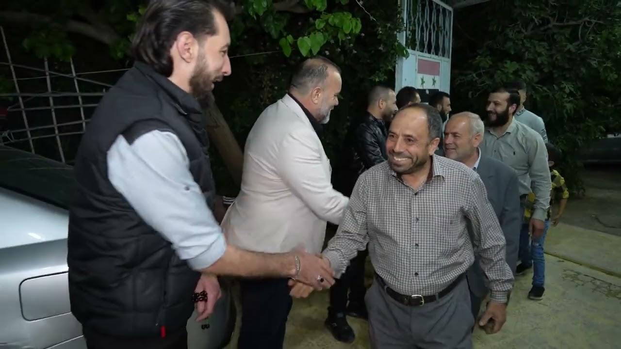 حفل زفاف الشاب ( سامر شقرة ) المنشد منذر الخطيب (الغوطة الشرقية جسرين ) جزء 2