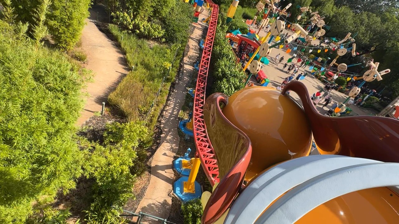 Slinky Dog Dash Roller Coaster - Disney's Hollywood Studios Walt Disney World Ride POV and Off-ride!