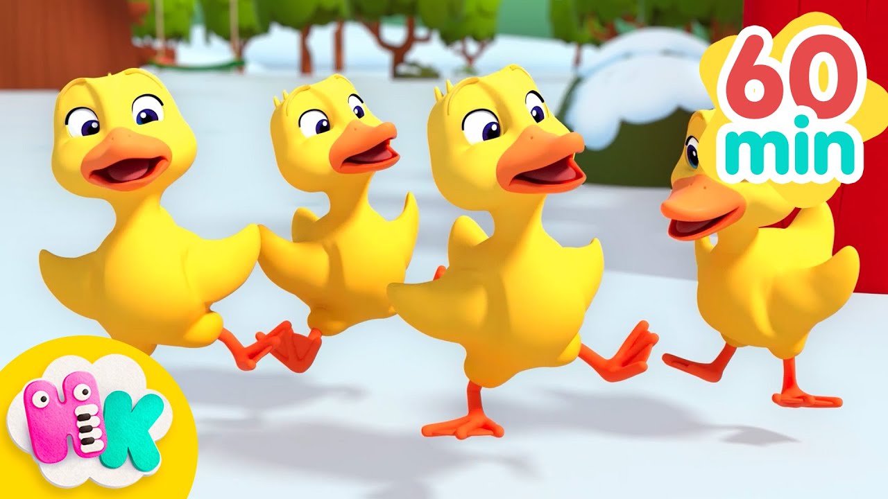 Pět Malých Kachniček 🦆 Nejlepší Písničky a Rýmovačky o Zvířátkách pro Děti | HeyKids Česky