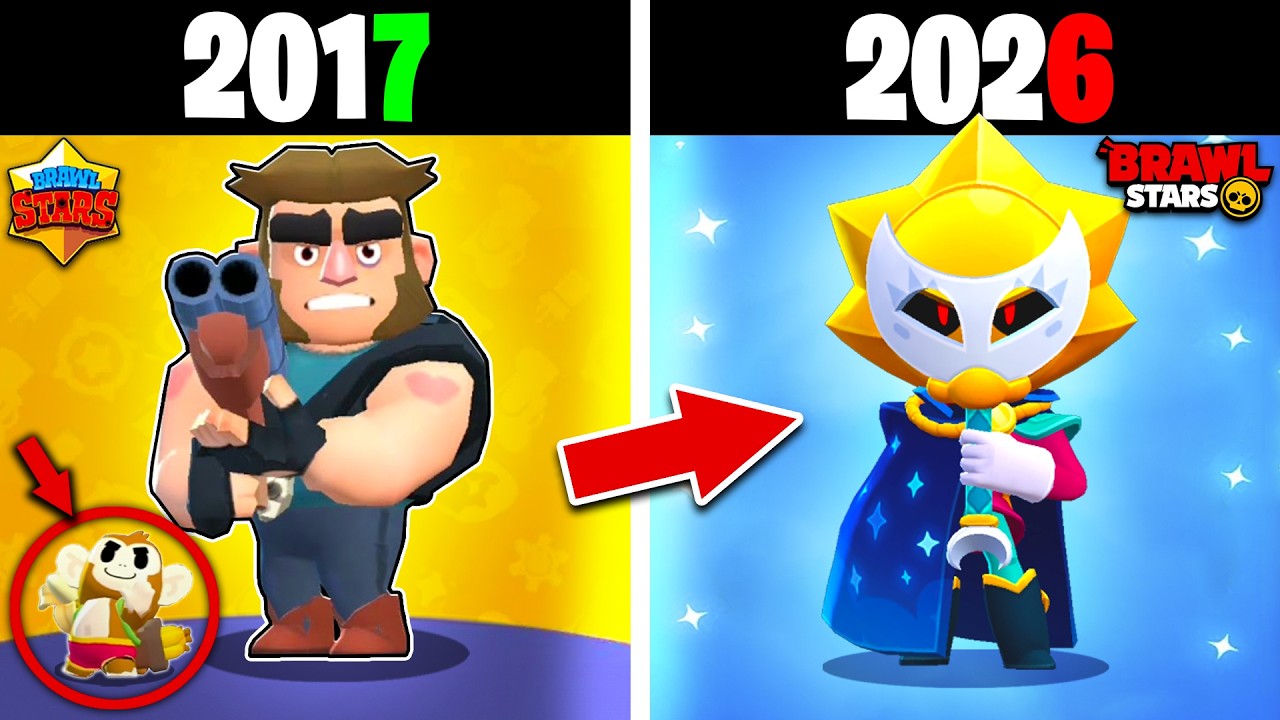 La EVOLUCIÓN de BRAWL STARS (2017-2026) 😱