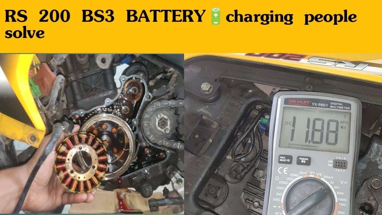 RS 200 BS3 Battery charging🔋⚡ problem solve