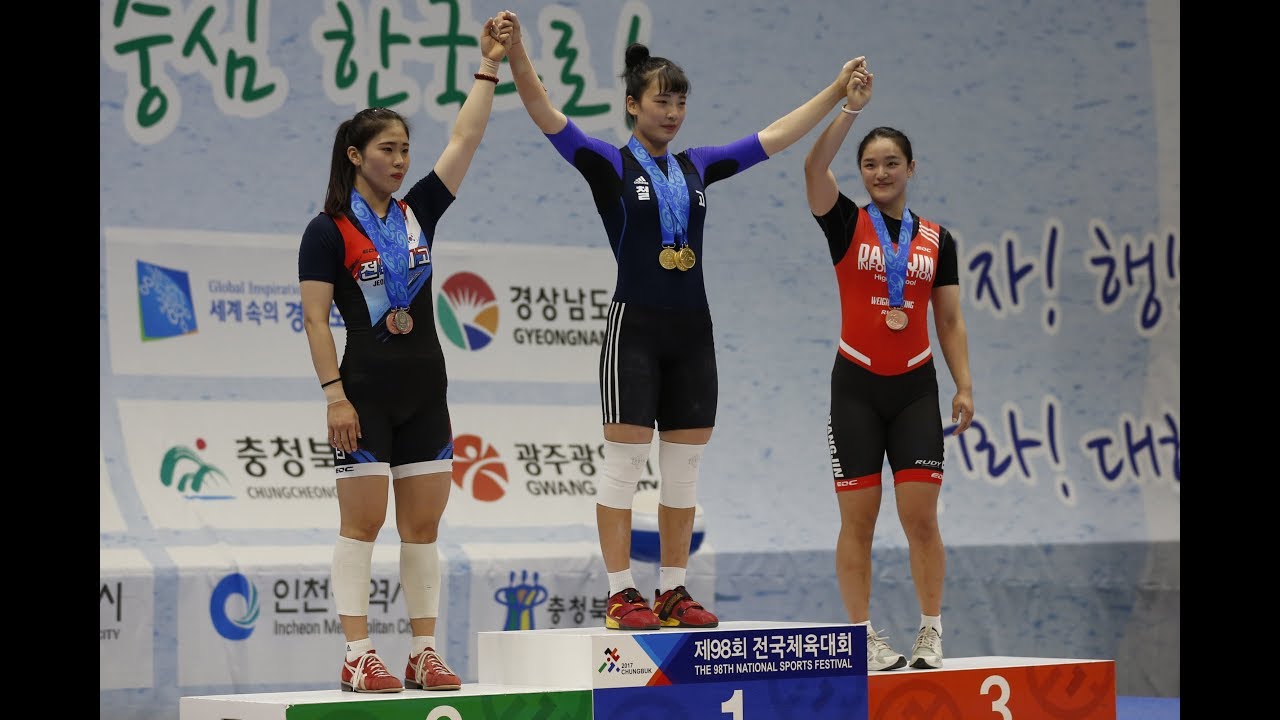 100kg 들어올리는 여고생들, 역도 실력 멋짐!