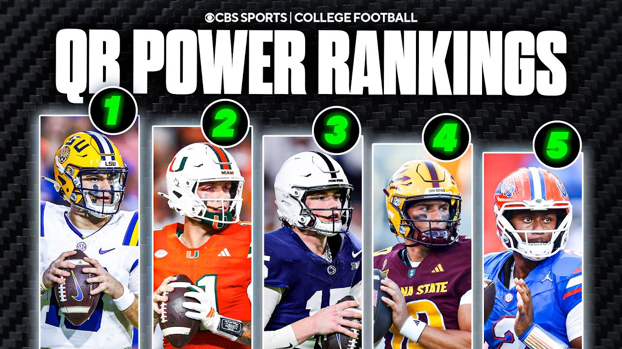 College Football QB Power Rankings: Week 1 Standouts - Nussmeier, Beck, Lagway, & MORE! 🏈