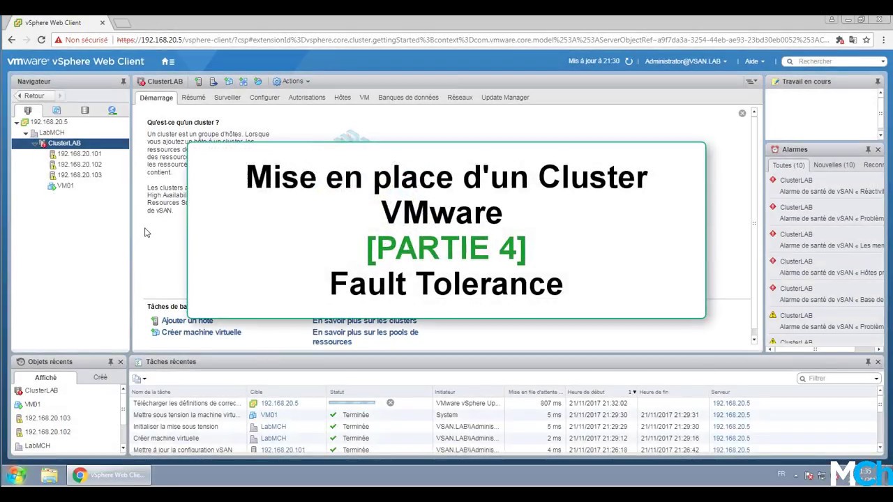 [PARTIE4] Configuration de VMware Fault Tolerance