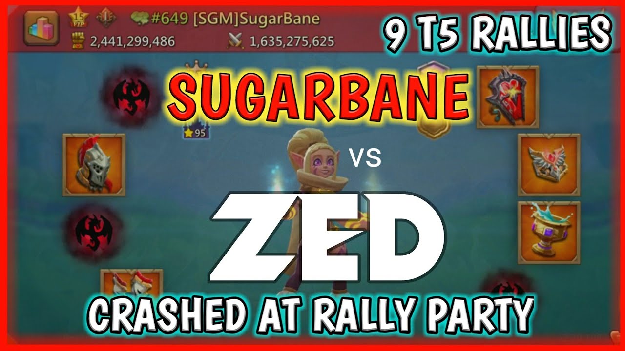 ZEDX Crashing at Rally Party - ft. Sugarbane || Lords Mobile
