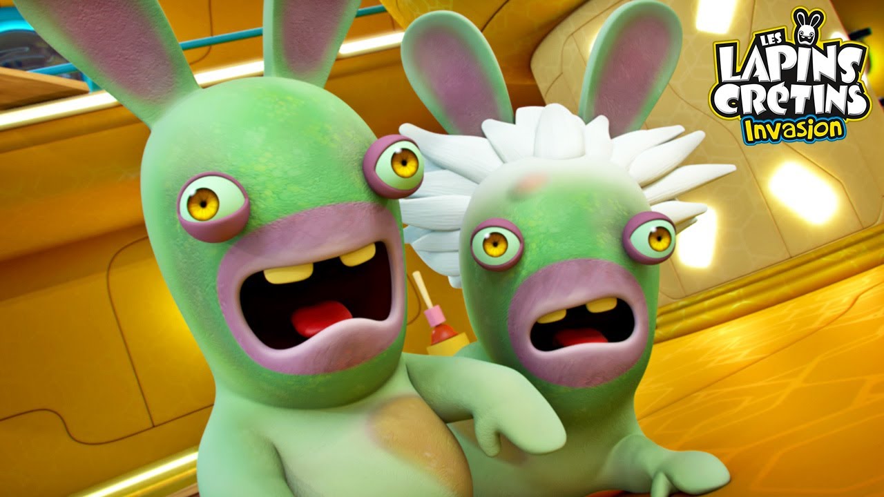 La nuit des Zombies Cr&eacute;tins 🧟 (S04E40) 🎃 Halloween | Les Lapins Cr&eacute;tins Invasion 🐰 | Dessin anim&eacute;