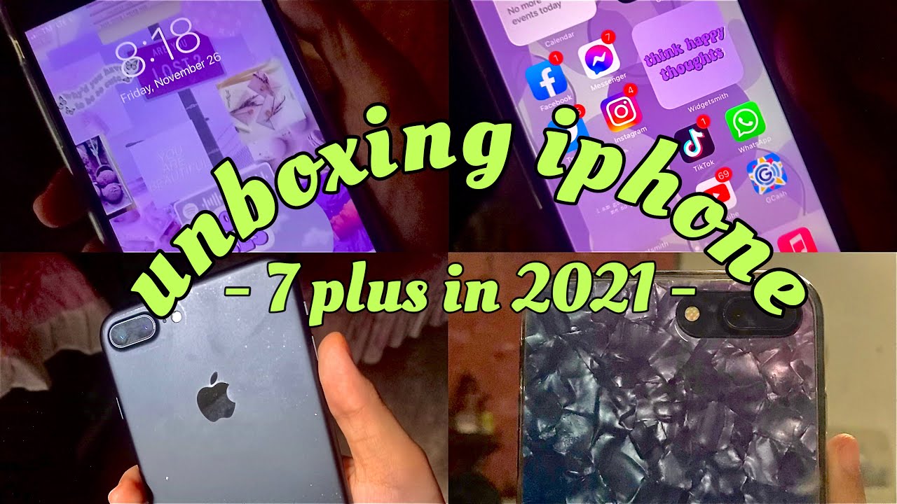 📦 unboxing iPhone 7plus 128gb in late 2021 | *aesthetic vlog*