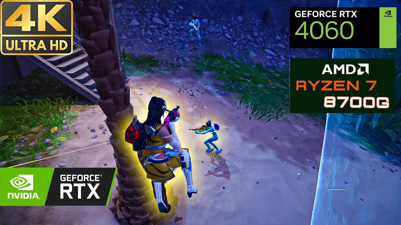Fortnite on RTX 4060 | 4K Max Settings + DLSS ON | Ryzen 7 8700g Gameplay&nbsp;&nbsp;#fortnite