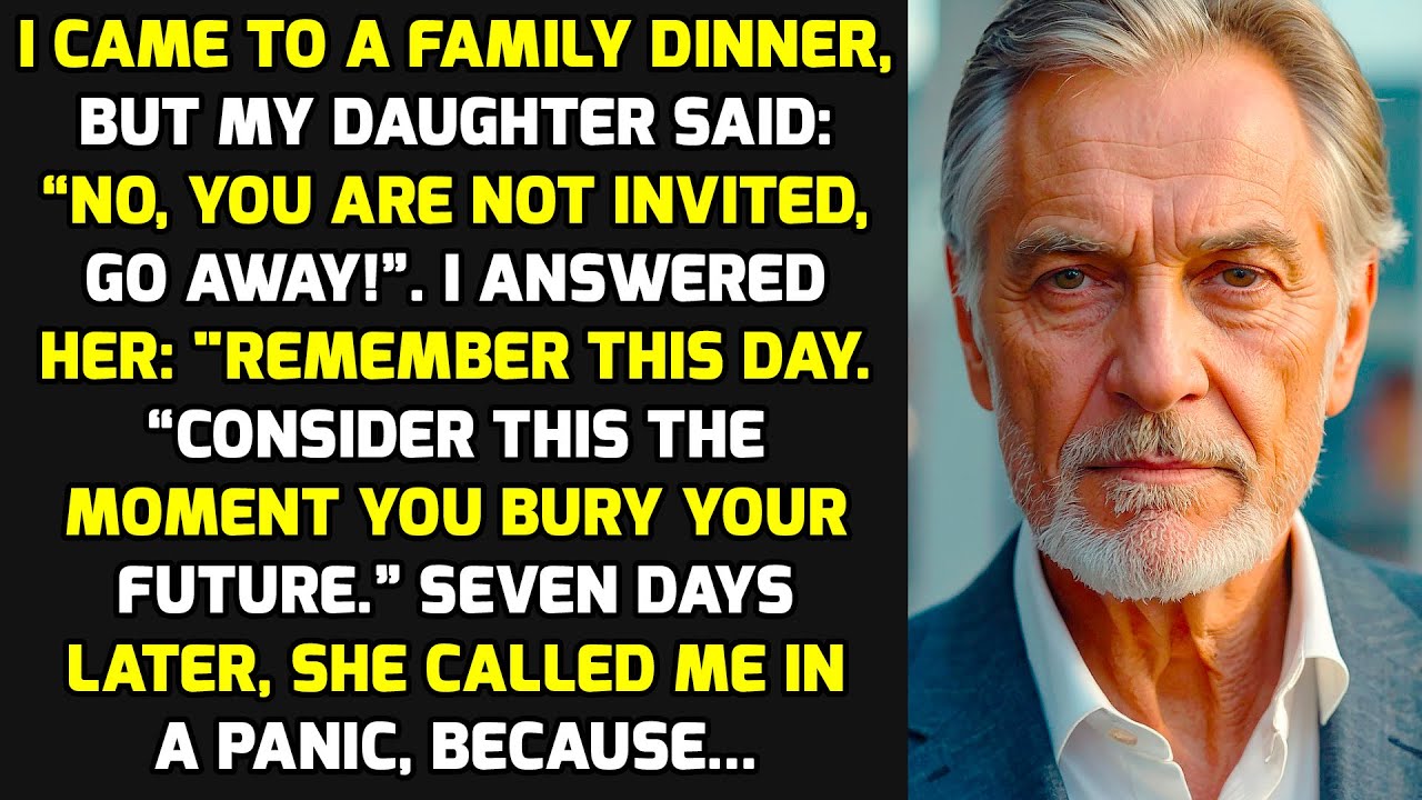 I Came To A Family Dinner, But My Daughter Said: “No, You Weren't Invited, Go Away!” So I... STORIES