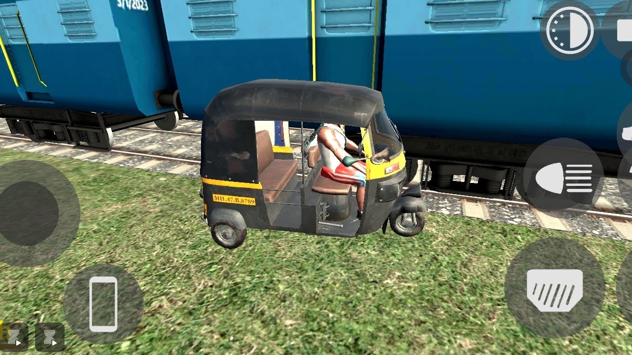 Train ke niche Auto 😱 Bach gaya ya gaya?! | Indian Driving Game