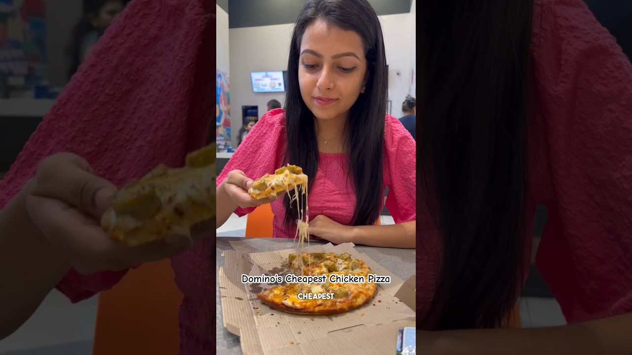 Dominos Ka Cheapest Chicken Pizza || 