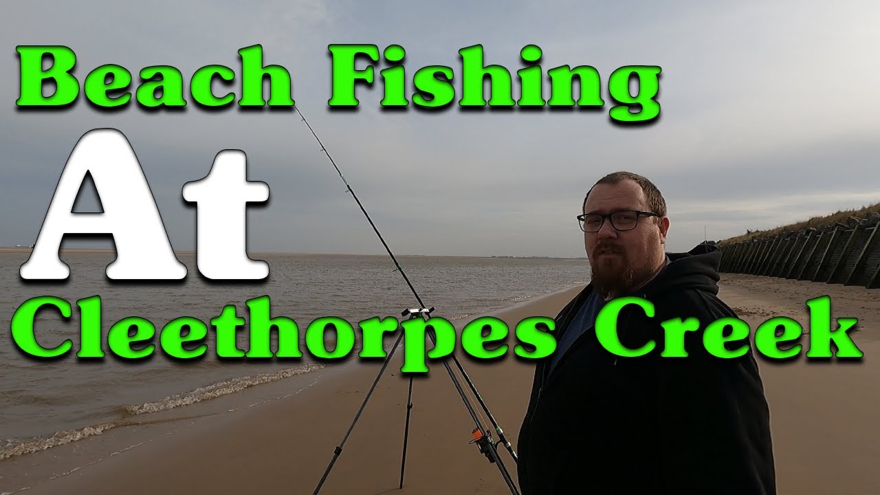 Beach Fishing Cleethorpes Between The Concreate Ramp and the Metal Peir Thingy